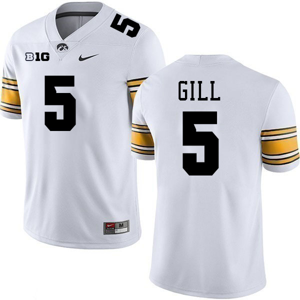 Jacob Gill Iowa Jersey,University Of Iowa Hawkeyes Fotoball Uniforms,Jersey,Gears-White